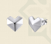 The Geometric Hearts Earrings 4250  - Similar Product Imag - ID 7148705