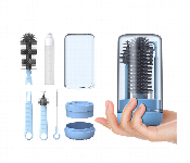 Baby Bottle Cleaning Brush Set  Blue  - Similar Product Imag - ID 7148744