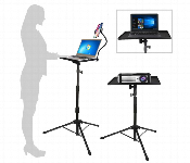 Adjustable Laptop Stand Tripod With Phone Holder  - Similar Product Imag - ID 7148769