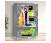 Durable Cloth Storage Cupboard Foldable 105X45X158Cm Wardrobe Organizer With Shelves  - Similar Product Imag - ID 7148803