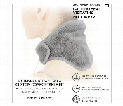 Calm Heating And Massaging Neck Wrap With Vibration Therapy 3 Heat Levels 3 Massage Modes For Pain And Stress Relief  - Similar Product Imag - ID 7148836