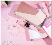 Modio U94 Mini Smartwatch Combo With 4 In 1 Diamond Jewelry Set And Stylish Clutch Bag Perfect Gift For Women  - Similar Product Imag - ID 7148873