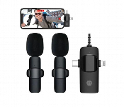 3 In 1 Mini Double Wireless Microphone  - Similar Product Imag - ID 7148894