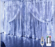 Remote Controlled Led Curtain Lights White  - Similar Product Imag - ID 7149046