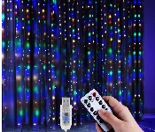 Remote Controlled Led Curtain Lights Multicolor  - Similar Product Imag - ID 7149048