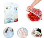 100 Pcs Disposable Plastic Food  Wrap Covers  - Similar Product Imag - ID 7149138