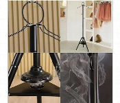 Black Vertical Arabic Garment Steamer With Bukhoor Burner For Traditional Clothes  - Similar Product Imag - ID 7149195