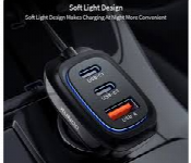 Xunod Self Cable And Three Port Car Charger  - Similar Product Imag - ID 7149334