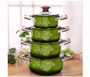 4 Pcs High Quality Stainless Steel Cookware Set Green  - Similar Product Imag - ID 7149527