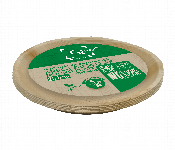 Q Pac Areca Palm Leaf 25.5 Cm Round Plate 1 X 5 Pieces  Apl25Rp5  - Similar Product Imag - ID 7149650