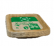 Q Pac Areca Palm Leaf 10 Cm Square Bowl 1 X 5 Pieces  Apl10Sqb5  - Similar Product Imag - ID 7149652