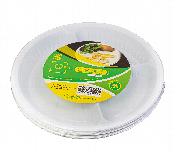 Q Pac Plastic Round Plate 3 Comp 26Cm 1X25 Pieces  Prp3C26X25  - Similar Product Imag - ID 7149720
