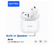 Air 6 Bluetooth Earphones With Built In Speaker Multi Functional Touch Control  White  - Similar Product Imag - ID 7149971
