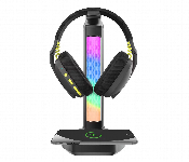 Porodo Gaming Rgb Headphone Stand With Wireless Charging  - Similar Product Imag - ID 7150031