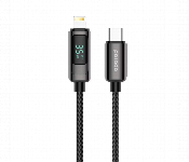 Porodo 35W Braided Usb C To Lightning Cable With Power Display 1.2M 4Ft  - Similar Product Imag - ID 7150146