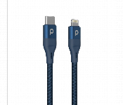 Porodo Aluminum Pd Braided Usb C To Lightning Cable 2.2M 9V Blue  - Similar Product Imag - ID 7150149