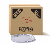 Q Pac Aluminum Platters 65180  1X50 Pieces   Ap65180Whosale  - Similar Product Imag - ID 7150199