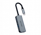 Porodo 3 In 1 Aluminum Usb C Hub Grey  - Similar Product Imag - ID 7150356