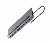 Powerology Usb C Hub 11 In 1 Multi Port Adapter With Laptop Stand Gray  - Similar Product Imag - ID 7150409