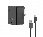 Powerology Dual Port Ultra Quick Pd Charger 36W With Type C Cable 1.2M Black  - Similar Product Imag - ID 7150550