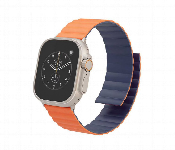 Levelo Cosmo Magnet Silicone Watch Band For Apple Watch Orange Or Blue  - Similar Product Imag - ID 7150582