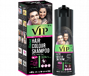 Vip Hair Color Shampoo 180Ml Black Instant Hair Coloring Shampoo  - Similar Product Imag - ID 7150879