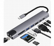 Dieron Type C To Hdmi 8 In 1 Adapter Mp8A  - Similar Product Imag - ID 7150948