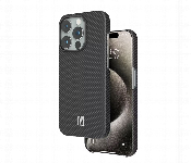 Levelo Sergei 1500D Aramid Fiber Case For Iphone 15 Pro Black  - Similar Product Imag - ID 7150973
