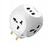 Green Lion Multi Port Travel Adapter  White  - Similar Product Imag - ID 7151181
