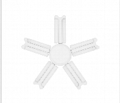 Geepas Gesl55111 100W 5 Leaf Folding Led Light  - Similar Product Imag - ID 7151264