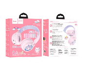 Hoco Cute Cat W50 Wireless Headphones Pink  - Similar Product Imag - ID 7151289