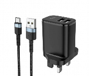 Hoco Dc16 Dual Port Charger Set Type C  - Similar Product Imag - ID 7151474