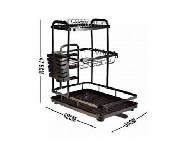 Kitchen Storage Rack Metal Mj 3042 Black  - Similar Product Imag - ID 7151859