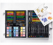64 Pieces Kids Art Drawing Set With Mini Suitcase For Children Art And Craft Drawing And Painting Kit 64 Pieces  - Similar Product Imag - ID 7151919