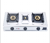 Clikon Ck4253 Stainless Steel Triple Burner Gas Stove With Automatic Ignition  - Similar Product Imag - ID 7152076