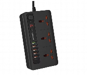 Porodo Power Hub With Power Socket Strip Black  - Similar Product Imag - ID 7152086