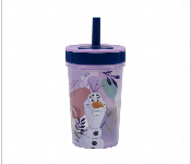 Stor Frozen Silicone Straw Water Bottle 420Ml  - Similar Product Imag - ID 7152202