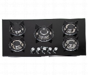 Clikon Ck4297 Premium 5 Burner Stainless Steel Glass Top Gas Hob With High Efficiency And Sleek Design  - Similar Product Imag - ID 7152729