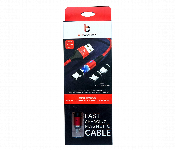 Bitcorez 3A Fast Charging Led Magnetic Nylon Braided Micro Usb Type C 3In1 Phone Charger Cable Mcc 3In1S  - Similar Product Imag - ID 7152805