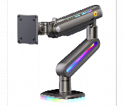 Nb North Bayou F6 Rgb Gaming Single Monitor Mount Arm Matte Gray 32 To 60 Inch  - Similar Product Imag - ID 7152869
