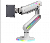 Nb North Bayou E6 Rgb Gaming Single Monitor Mount Arm White 32 To 60 Inch  - Similar Product Imag - ID 7152871