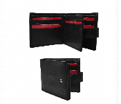 Leather Wallet With Secure Push Button  Black  - Similar Product Imag - ID 7153158