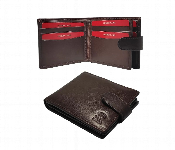 Leather Wallet With Secure Push Button Brown  - Similar Product Imag - ID 7153160