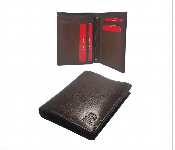 Slim Double Fold Leather Wallet For Men Brown  - Similar Product Imag - ID 7153193