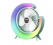 Colorful Desktop Fan With Usb Power Supply And Atmosphere Lamp Green  - Similar Product Imag - ID 7153247