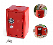Metal Strap Lock Mini Cash Box Red  - Similar Product Imag - ID 7153339