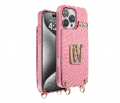 Levelo Serena Leather Case For Iphone 16 Pro Max  Pink Lvlsrn16Pmpk  - Similar Product Imag - ID 7153446