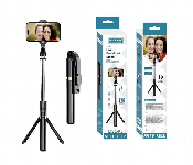 Plokama Live K8 Multifunctional Selfie Stick Tripod With Bluetooth Remote Black  - Similar Product Imag - ID 7153459
