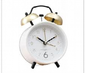 Alarm Clocks Modern Vintage Student Morning Wake Up Strong Bell Metal Luxury Alarm Clock White  - Similar Product Imag - ID 7153547