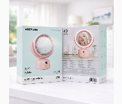 Green Lion Makeup Mirror With Fan Pink 5 Speed 3 Light Modes 5400Mah Usb C Rechargeable Rotatable Mirror Gl Mr17  - Similar Product Imag - ID 7154119
